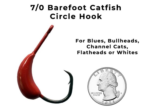 Circle hooks for catfish outlet